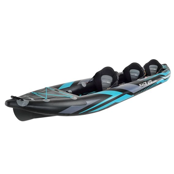 Extasea Race 470 3er Drop-Stitch Kajak Aufblasbar Luftboot Schlauchboot Blau 1 Extasea Race 470 3er Drop-Stitch Kajak Aufblasbar Luftboot Schlauchboot Blau