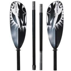 ExtaSea Tour Vario Fiberglas Doppelpaddel | 210-240cm | 4-teilig | Schwarz-weiß -Bravo Verkäufe extasea tour vario fiberglas doppelpaddel 210 240cm 4 teilig schwarz weiss 2