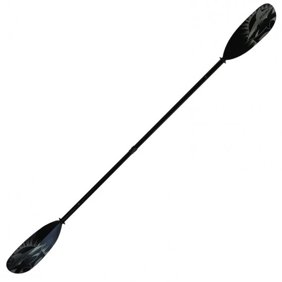ExtaSea Tour Vario Fiberglas Doppelpaddel | 220-240cm | 2-teilig | Schwarz-grau 2 ExtaSea Tour Vario Fiberglas Doppelpaddel | 220-240cm | 2-teilig | Schwarz-grau – Bild 2