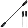 ExtaSea Tour Vario Fiberglas Doppelpaddel | 220-240cm | 2-teilig | Schwarz-grau
