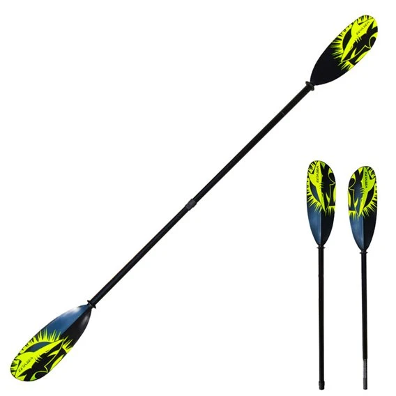 ExtaSea Tour Vario Fiberglas Doppelpaddel | 220-240cm | 2-teilig | Schwarz-lime 1 ExtaSea Tour Vario Fiberglas Doppelpaddel | 220-240cm | 2-teilig | Schwarz-lime
